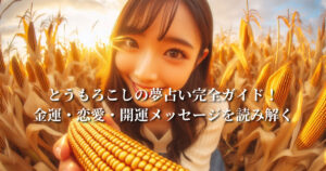 とうもろこしの夢占い完全ガイド！金運・恋愛・開運メッセージを読み解く