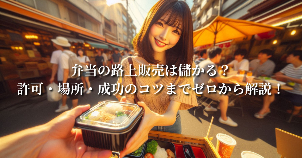 弁当の路上販売は儲かる？許可・場所・成功のコツまでゼロから解説！