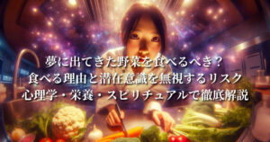 夢に出てきた野菜を食べるべき？「食べる理由と潜在意識を無視するリスク」心理学・栄養・スピリチュアルで徹底解説